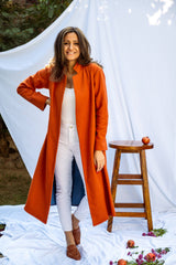 Mitaliwadhwa Rust & Blue Overcoat