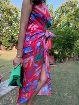 Mitaliwadhwa Super Colored Front tie-up Dress