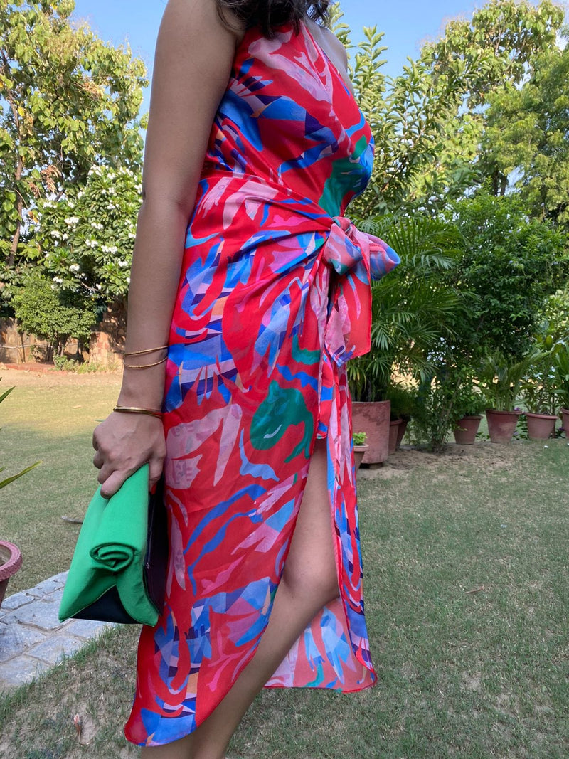 Mitaliwadhwa Super Colored Front tie-up Dress