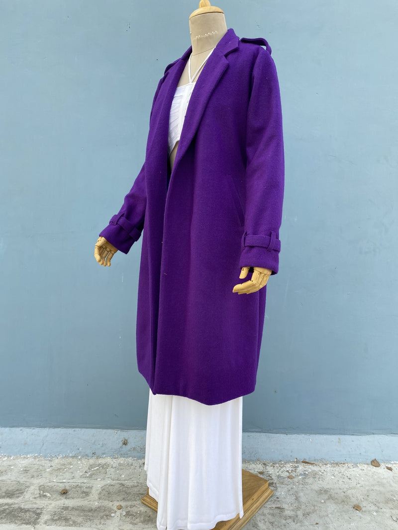 Mitaliwadhwa Woolen Purple Overcoat