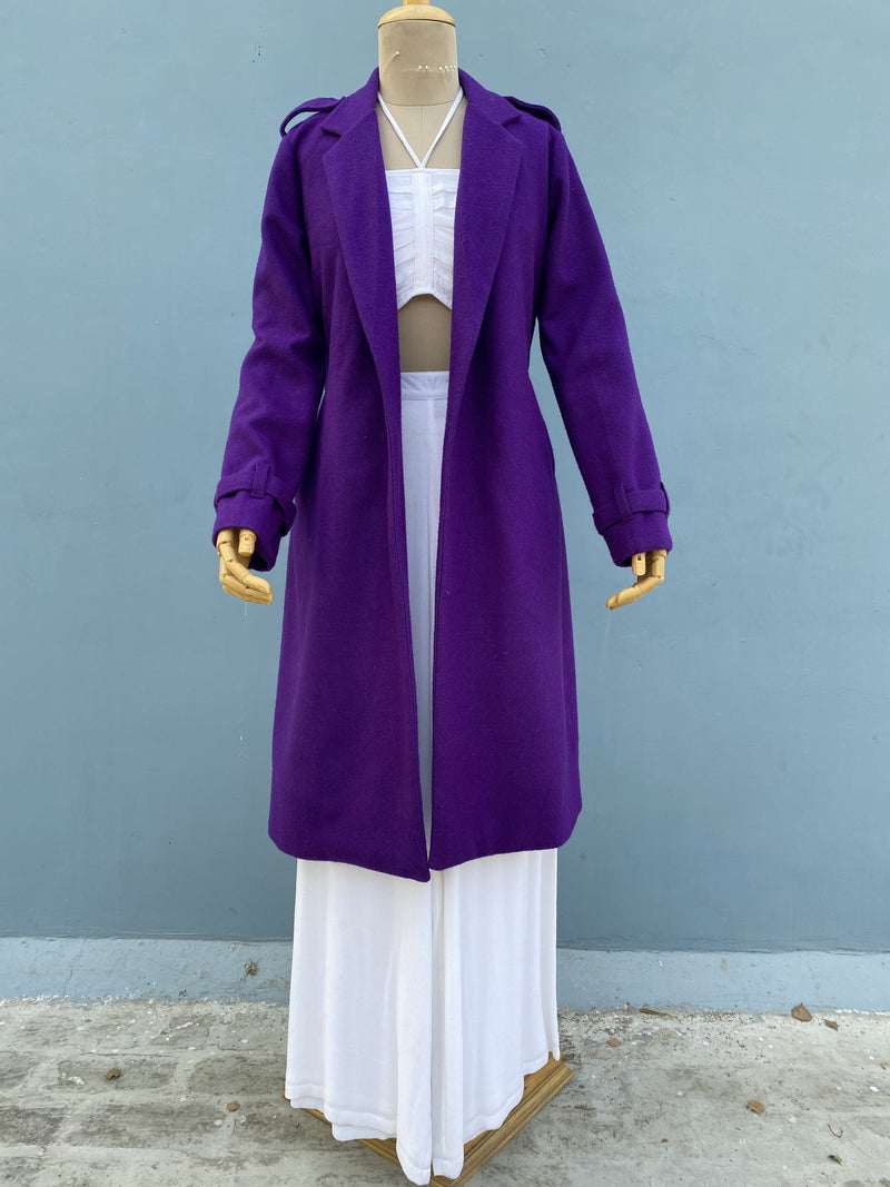 Mitaliwadhwa Woolen Purple Overcoat