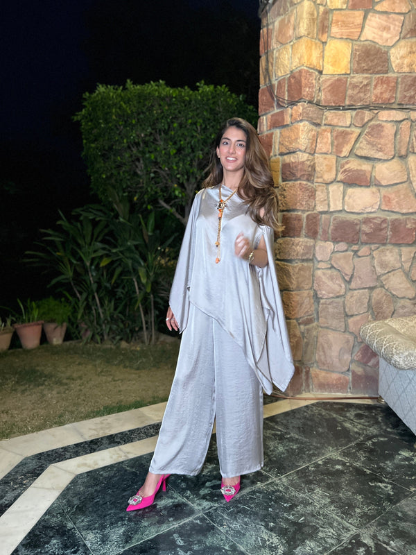 Mitaliwadhwa XS / XS / GUN METAL Gunmetal coord set
